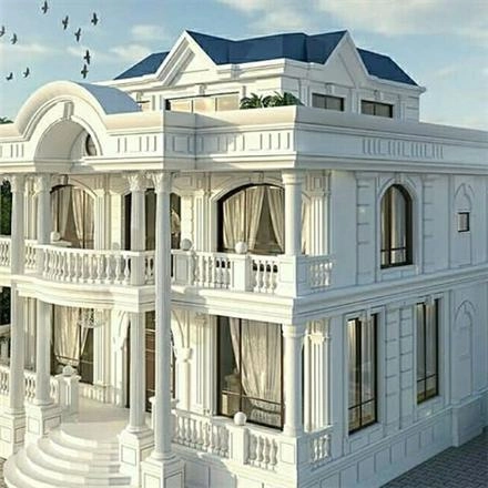 سیمانکاری و نمای ساختمان رومی نما کلاسیک ذوالقدری در تهران