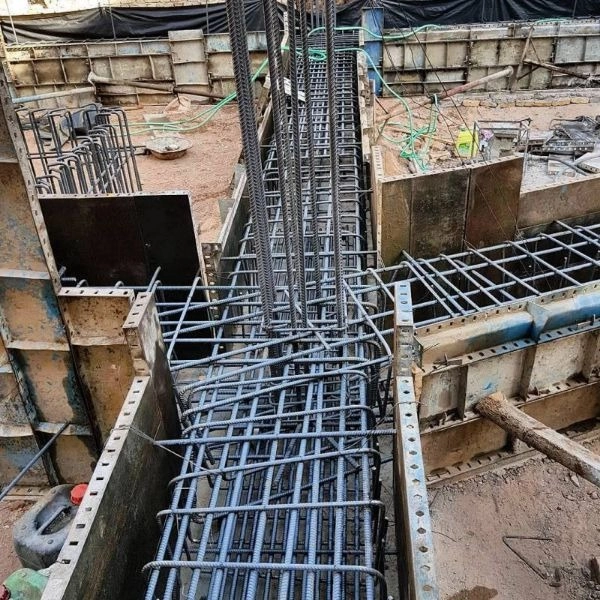 اجرای فونداسیون و آرماتور بندی شهریاری در رشت