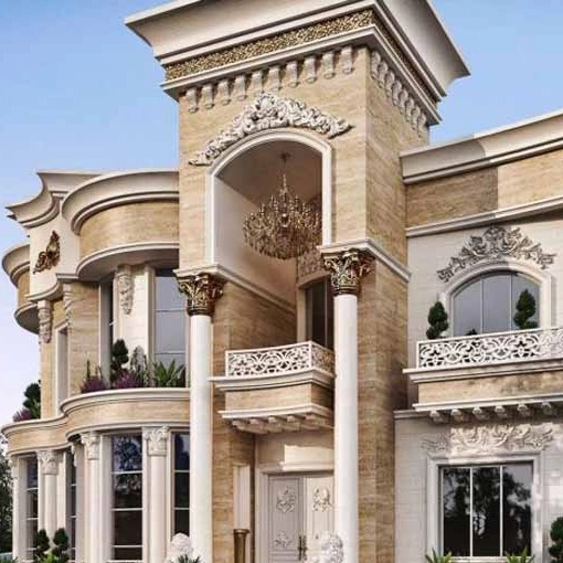 Aras Sazan stonework group, interior design and Roman facade of the building in Zanjan