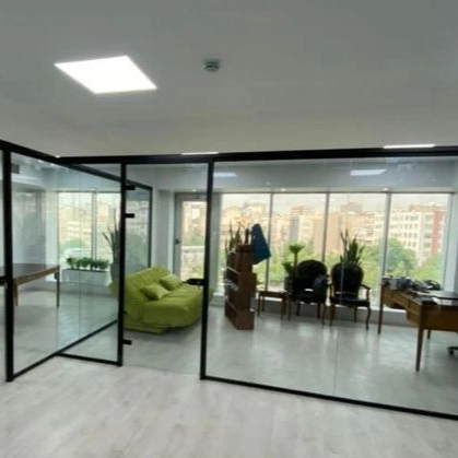 Rahmani partition, implementation and installation of double-glazed glass partition in Tehran Pars