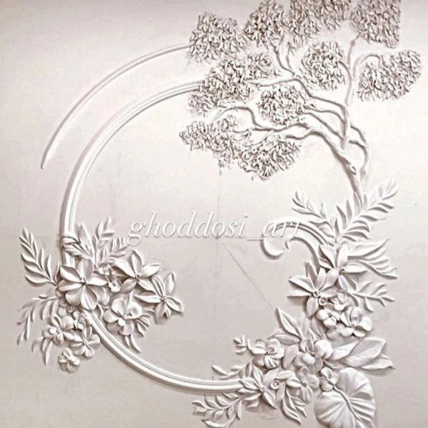 Qudousi Art, design and implementation of modern plaster relief in Mashhad