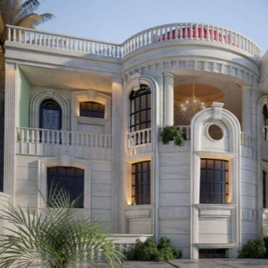 نمای ساختمان حسینی، اجرای کلیه نماهای ساختمانی سنگ پله بغل پله در یزد