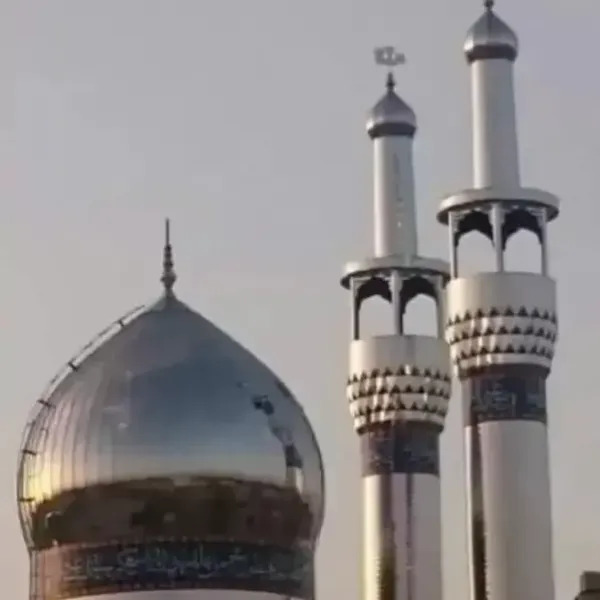 Garland dome and Asdi Ahmadi Angali shrine in Barazjan Bushehr